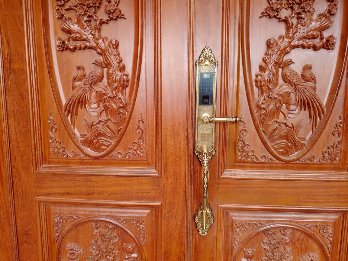 Khóa vân tay đại sảnh Kassler KL-969C lắp tại công trinh biệt thự ở Kiên Giang